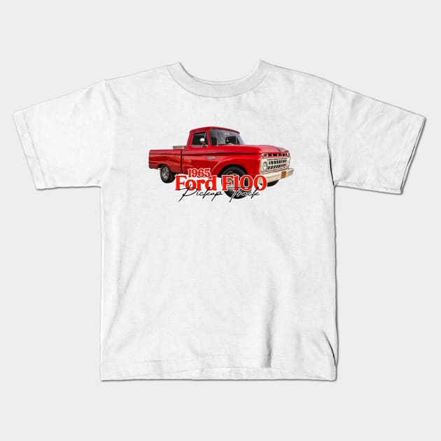 1965 Ford F-100 Pickup Truck Kids T-Shirt by Gestalt Imagery